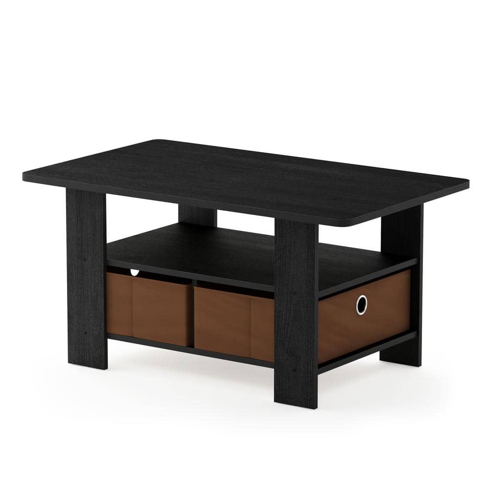 Andrey Rectangular Beech Wood Coffee Table with Storage