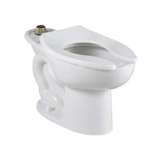 Madera FloWise Top Spud Slotted Rim Elongated Toilet Bowl Only in White