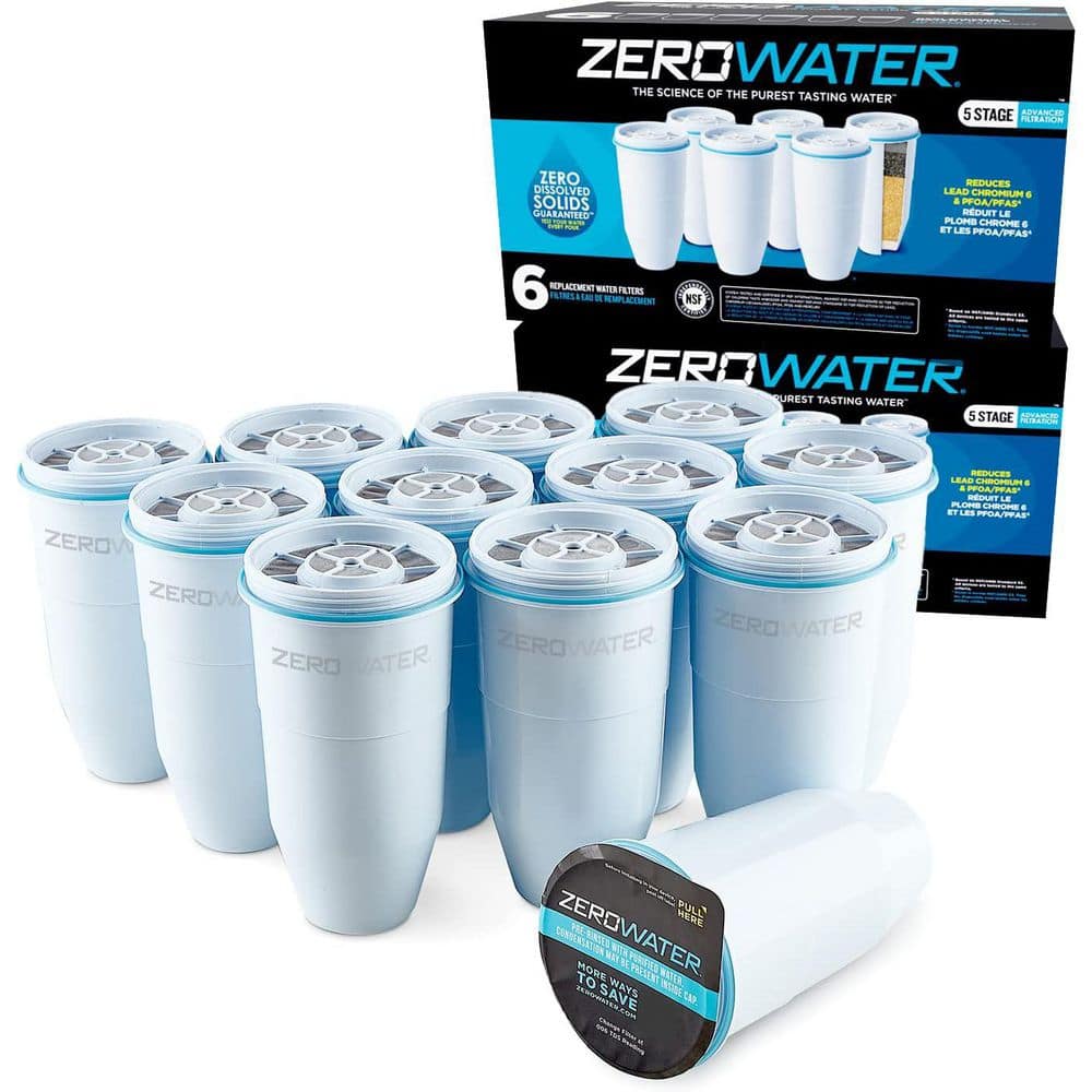 Zero Water 5-Stage Ion Exchange ReplAcement Water Filter (12-Pack
