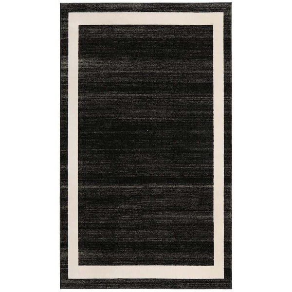Del Mar Maria Black 5' 0 x 8' 0 Area Rug