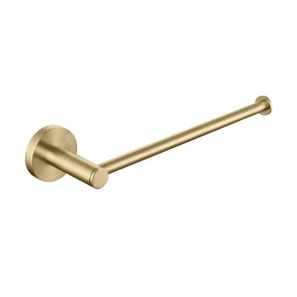 Bathroom Accessories 10 in. Wall Mounted Towel Bar in Brushed Gold