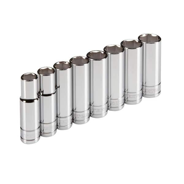 TEKTON 1/2 in. Drive 13-22 mm 6-Point Deep Socket Set