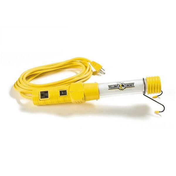 Yellow Jacket 13-Watt 15 ft. 16/3 SJTW Fluorescent Portable Trouble Work Light with Hanging Hook