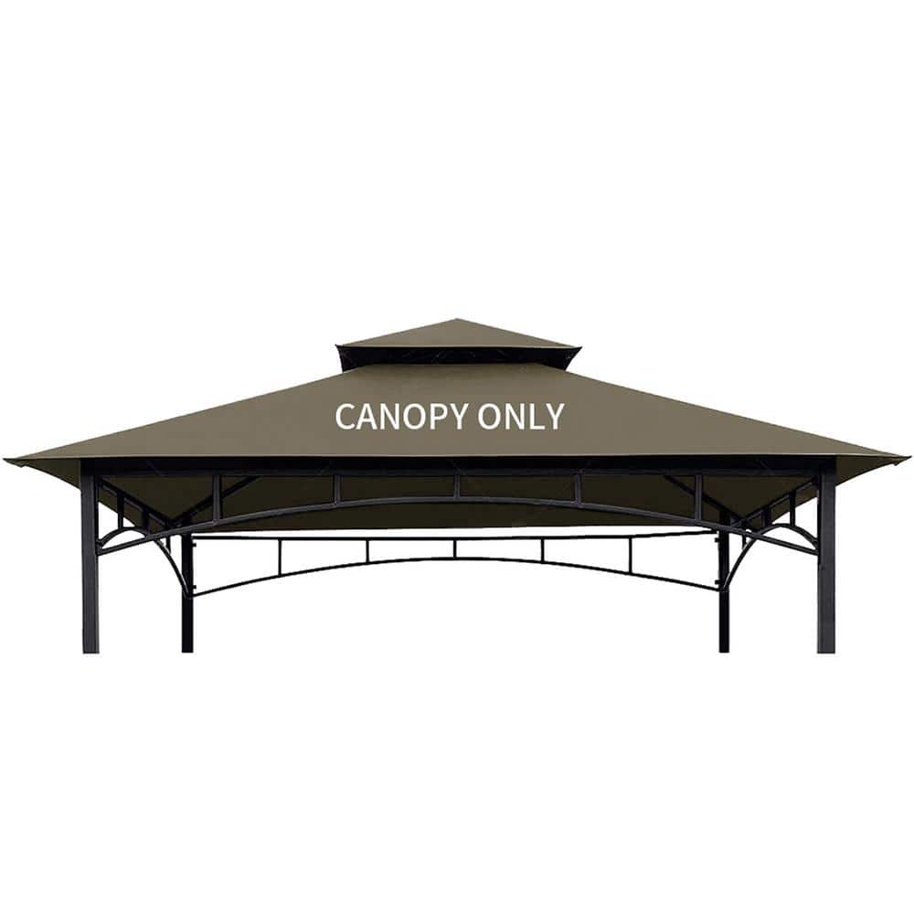 CoastShade 8 ft. x 5 ft. Grill BBQ Gazebo Tent Roof Tp in Khaki, Beige