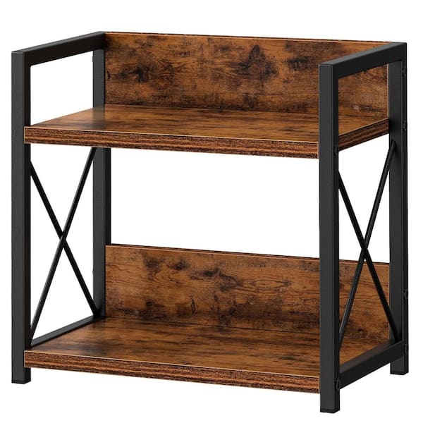 2 Tier Countertop Shelf Organizer,Kitchen Spice Rack for Countertop,Brown