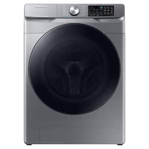 4.5 cu. ft. Stackable Front Load Washer in Silver with Spin Speed Option, Water Heater, Wi-Fi Enabled