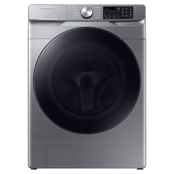 Finally quiet Control Samsung 4.5 cu. ft. Smart High-Efficiency Front Load Washer with Super  Speed in Platinum WF45B6300AP - The Home Depot