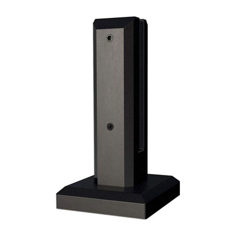 MountainView 8.5 in H x 5 in. W Glass Deck Railing Matte Black Spigot price history on PriceWatchPro