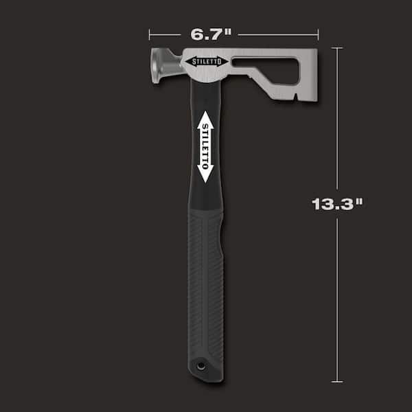 Stiletto 9 oz. Drywall Axe Fiberglass Hammer with 13 in. Handle
