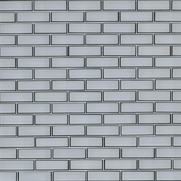 Anatolia Earth 12-in x 12-in Glossy Glass Brick Look Wall Tile (10-sq. ft/ Carton)