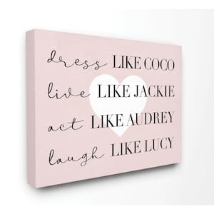 Ilustração artísticos, Love Laught Quote Pink