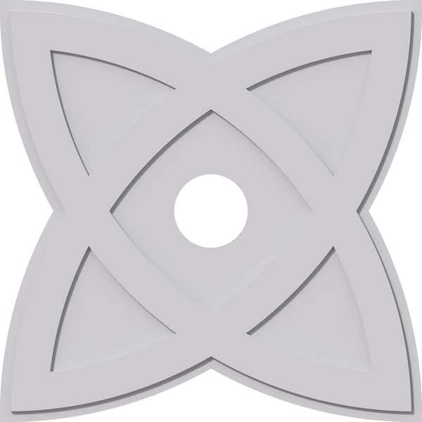 Ekena Millwork 1 in. P X 15 in. C X 40 in. OD X 7 in. ID Cosmo Architectural Grade PVC Contemporary Ceiling Medallion