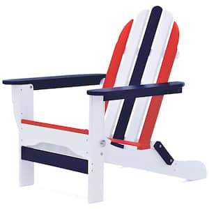 Icon Patriot Folding Recycled Plastic Adirondack Chair