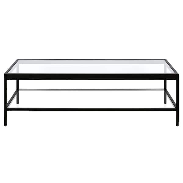 Meyer&Cross Alexis 54 in. Blackened Bronze Rectangle Glass Top