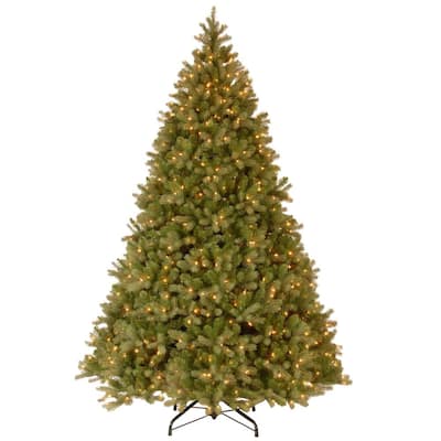 10 ft. Feel Real Downswept Douglas Hinged Artificial Christmas Tree with 1200 Clear Lights