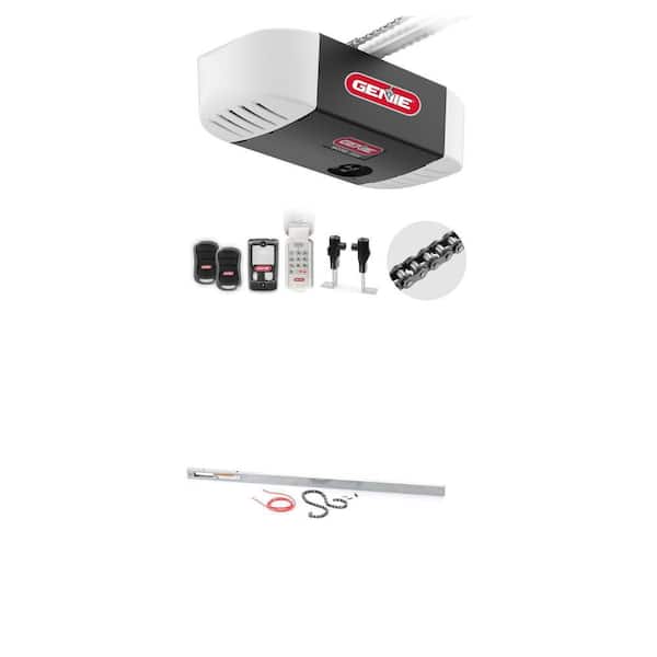 Chain Drive 550 1/2 HPc Garage Door Opener with Keypad and 8 ft. Rail Extension Kit