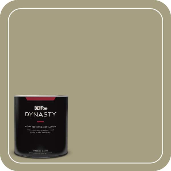 BEHR DYNASTY 1 qt. #PPU9-22 Cricket One-Coat Hide Matte Interior Stain-Blocking Paint & Primer