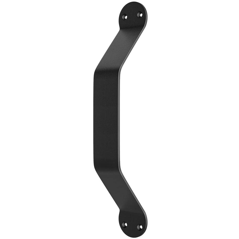 WINSOON Black Recessed Sliding Barn Door Handle - 6.5 Inch Finger Pull, Flush Mount For Barn, Pocket, & Cabinet Doors