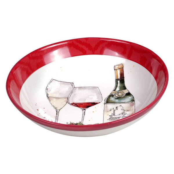 Certified International Napa 13 in. Multicolored Serving/Pasta Bowl