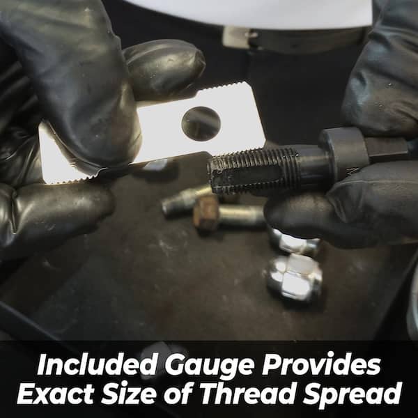 Milton 10-Piece Master Wheel Stud and Bolt Re-Thread Kit-External