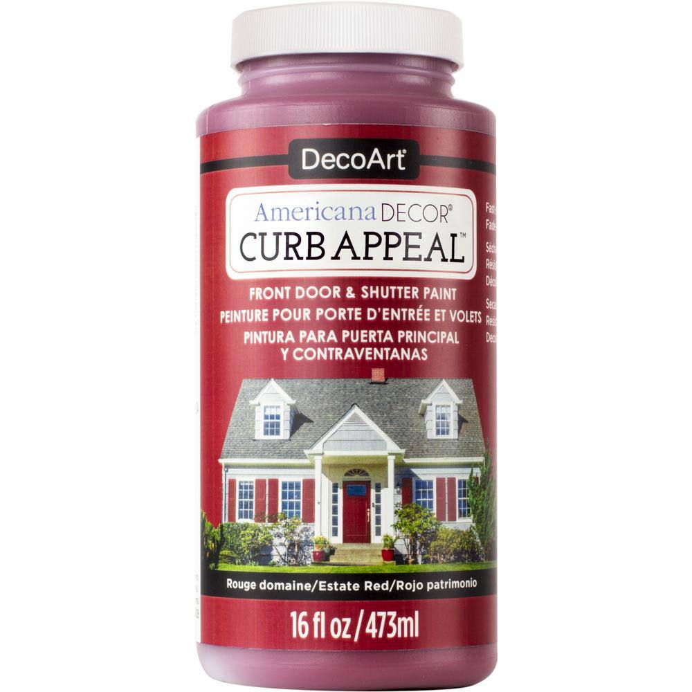 Americana Decor Curb Appeal Curb Appeal 16 oz. Estate Red Acrylic Paint