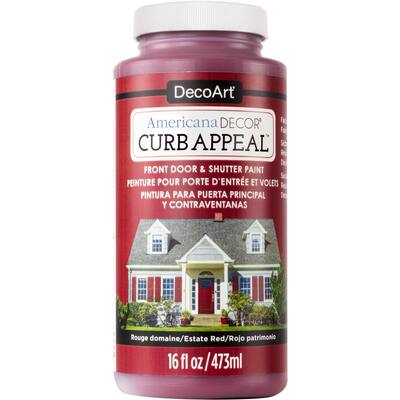 Curb Appeal 16 oz. Estate Red Acrylic Paint