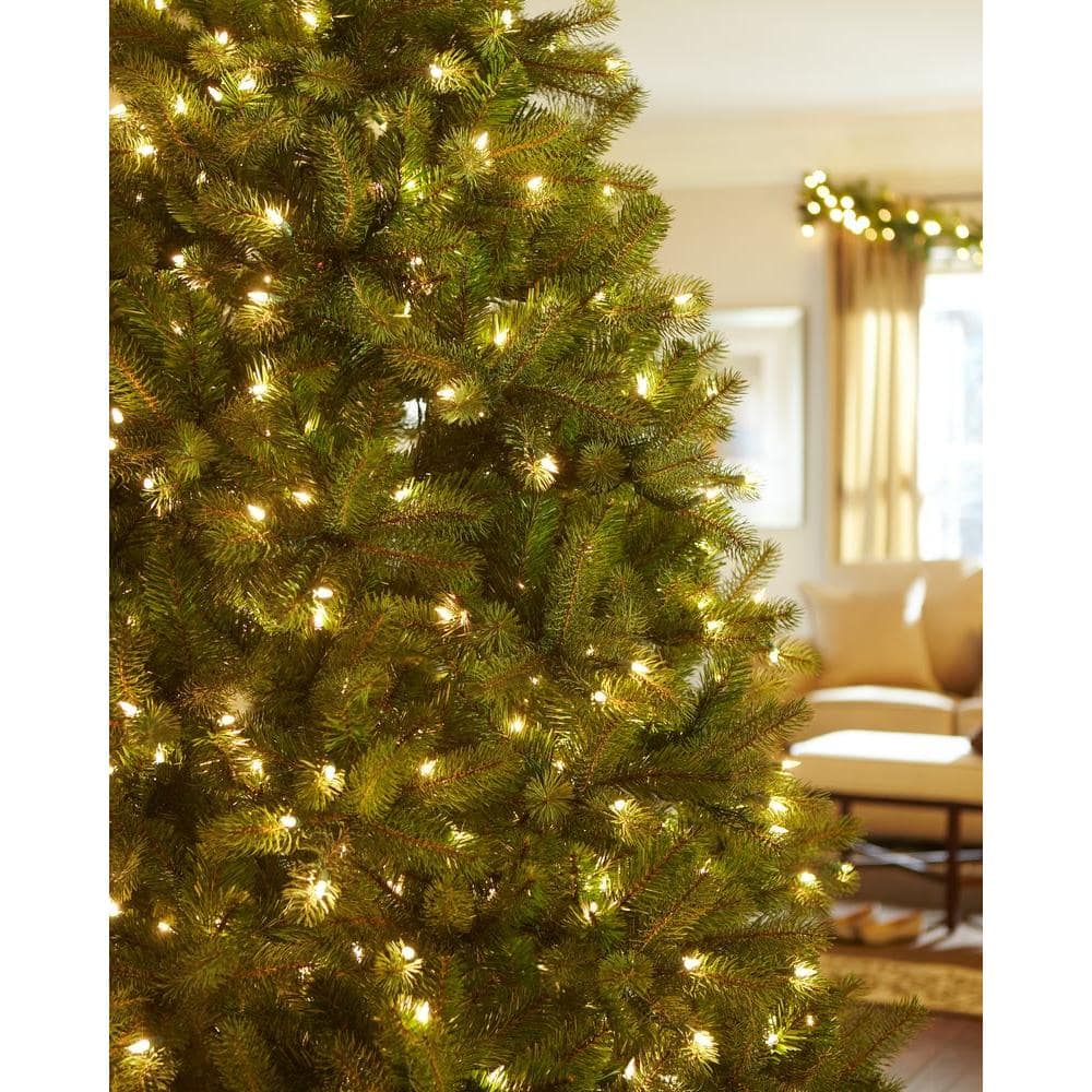 7.5ft Prelit Downswept Douglas Fir Artificial Christmas Tree with Clear Lights
