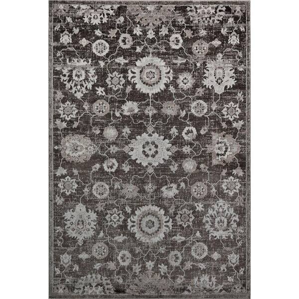 Rugs America Samina Stone Harbor Gray Area Rug - 2 X 4