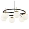 George Kovacs Alluria 6-Light Weathered Black with Autumn Gold ...