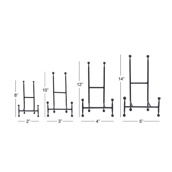Black Metal Easel with Ball Details (4- Pack)
