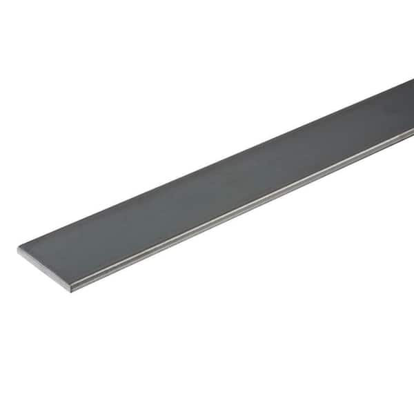3 in. x 4 ft.-1/4 in. Thick Plain Steel Bar Metal Stock
