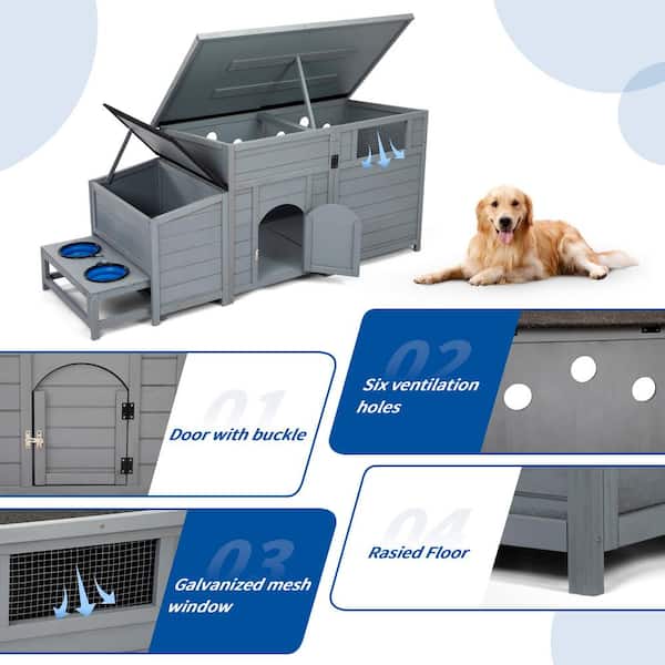 Outdoor Dextrus XL Large Weatherproof For Medium Dogs, Easy Dog House