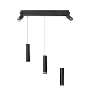 5-Light Cylinder Kitchen Island Pendant Light, No Bulbs Included