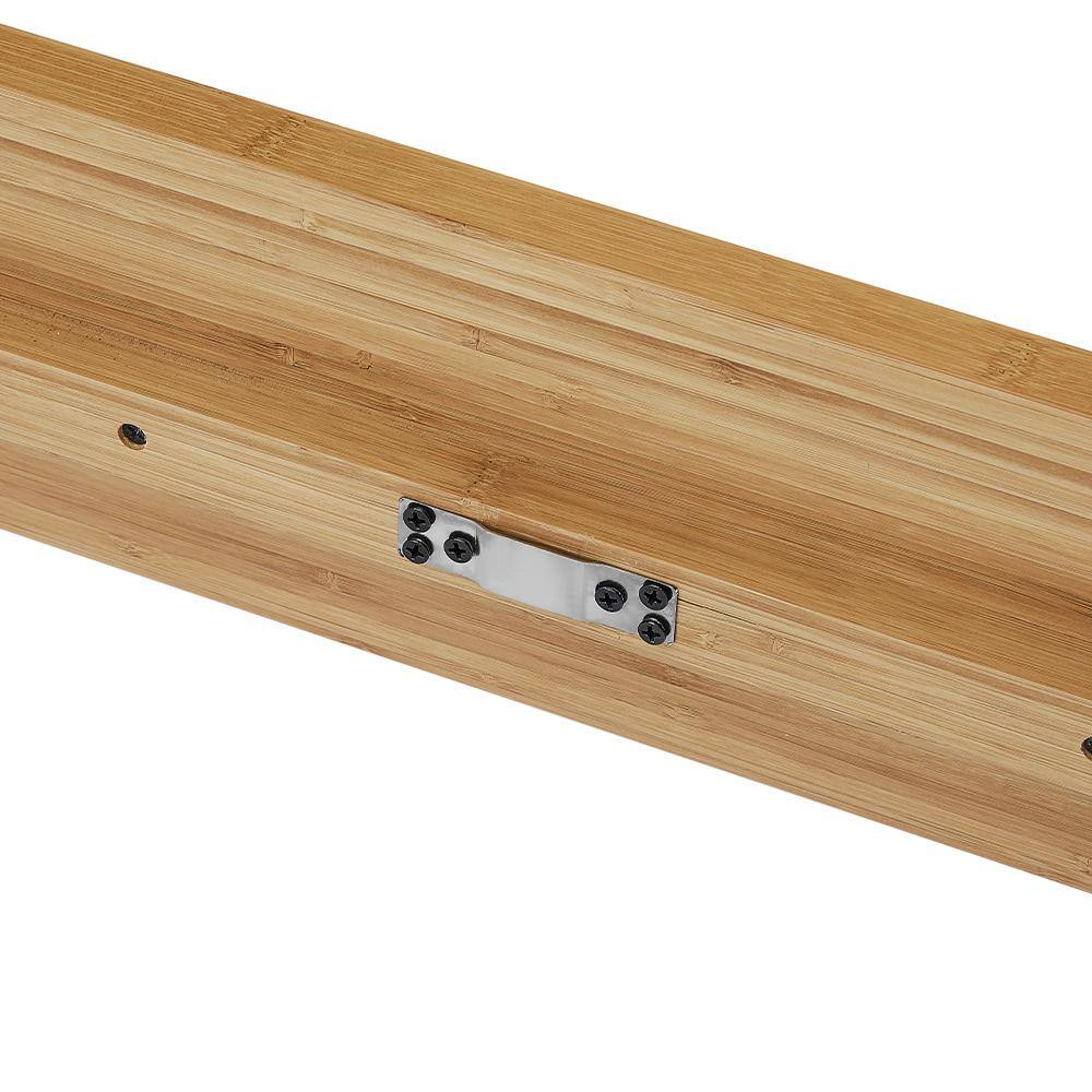 Caramelized Bamboo Queen Platform Bed with Headboard