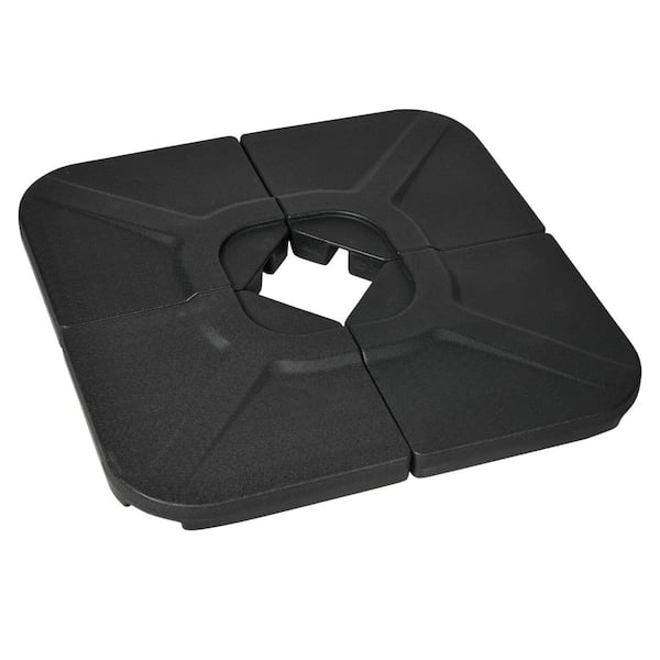 Outsunny Plastic Patio Umbrella Base in Black