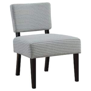 Jasmine Blue/ Grey Foam Accent Chair