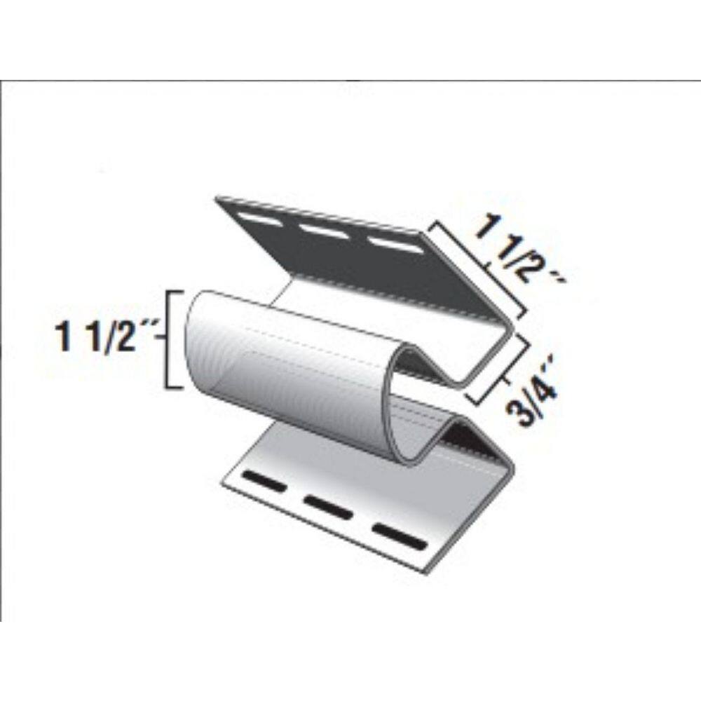 Mastic Mastic 3/4 in Pocket Inside Corner Post- Matte White MICP0604 ...