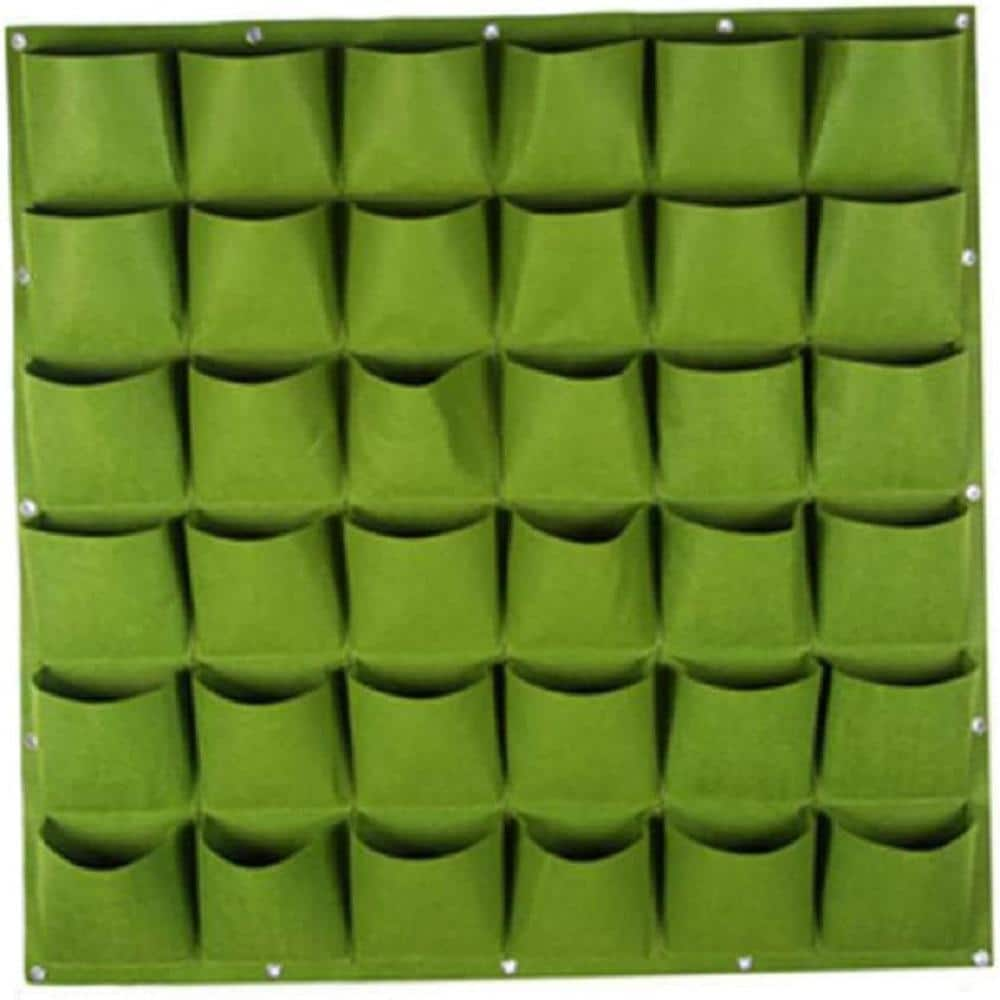  36 Pockets Hanging Planter Bags, Hanging Vertical Wall