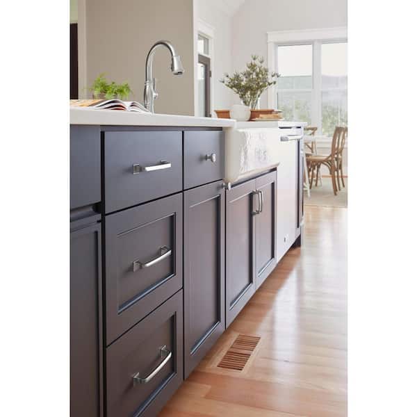 Polished Chrome Finished Square Kitchen Bathroom Cabinet Pull 3 3/4" pull 96mm 