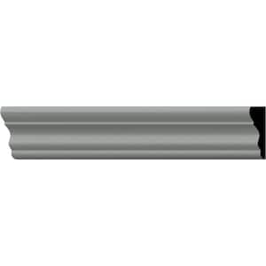 SAMPLE - 5/8 in. x 12 in. x 2 in. Urethane Claremont Chair Rail Moulding
