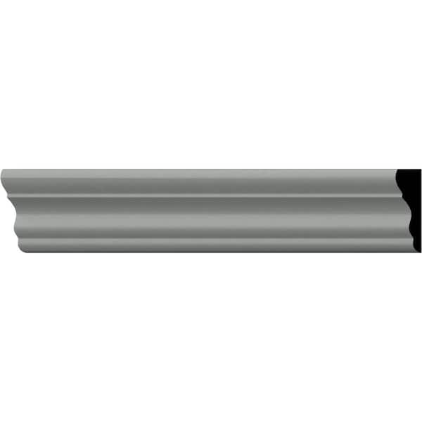 Ekena Millwork SAMPLE - 5/8 in. x 12 in. x 2 in. Urethane Claremont Chair Rail Moulding