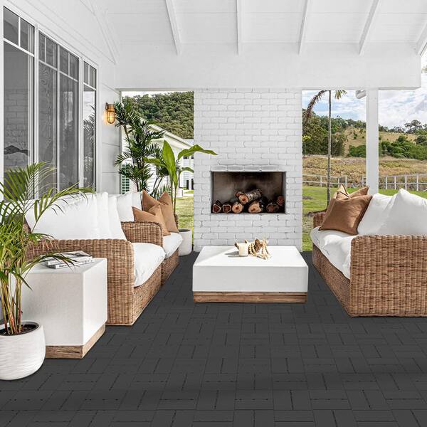 Augbeer 12 in. x 12 in. x 0.75 in. Outdoor Plastic Deck Tiles