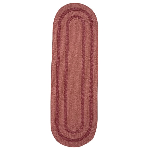 Paige Rusted Rose 2 ft. x 10 ft. Braided Runner Rug
