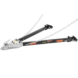 Tow Bar 5,500 lbs. Towing Capacity with Chains Alloy Steel Bumper-Mounted Universal Towing Bar for 2 in. Ball Hitch