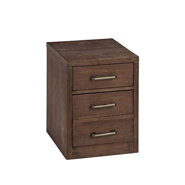 Home Styles Barnside 2-Drawer Mobile File Cabinet in Aged Barnside