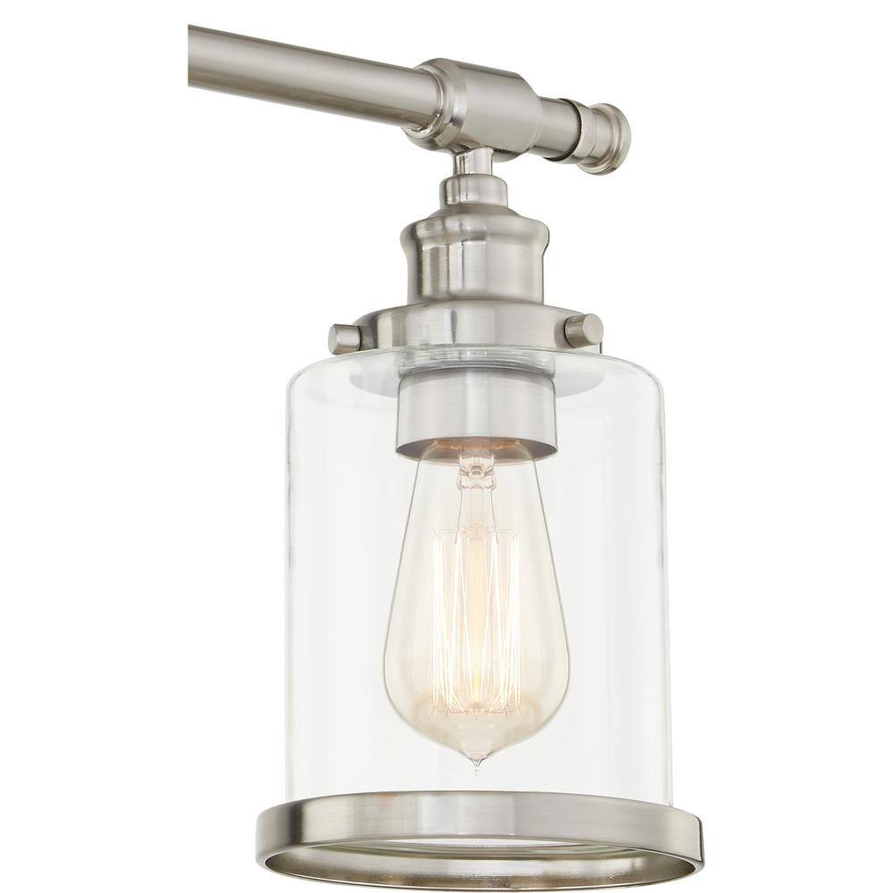 Alford 3-Light Brushed Nickel Dimmable Vanity Sconce