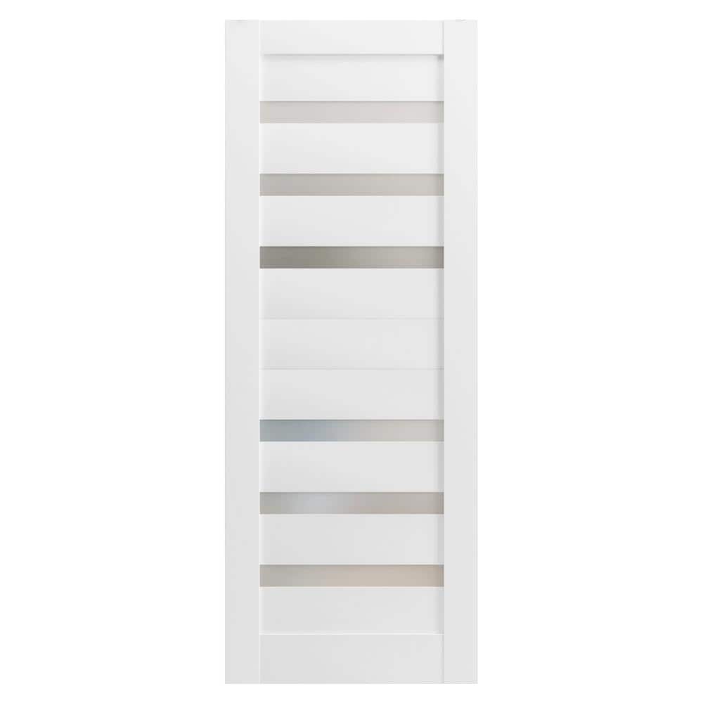 28 in. x 84 in. Solid MDF Frosted glass White Interior Door Slab price history on PriceWatchPro