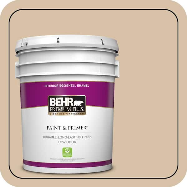 BEHR PREMIUM PLUS 5 gal. Home Decorators Collection #HDC-CT-06 Country Linens Eggshell Enamel Low Odor Interior Paint & Primer