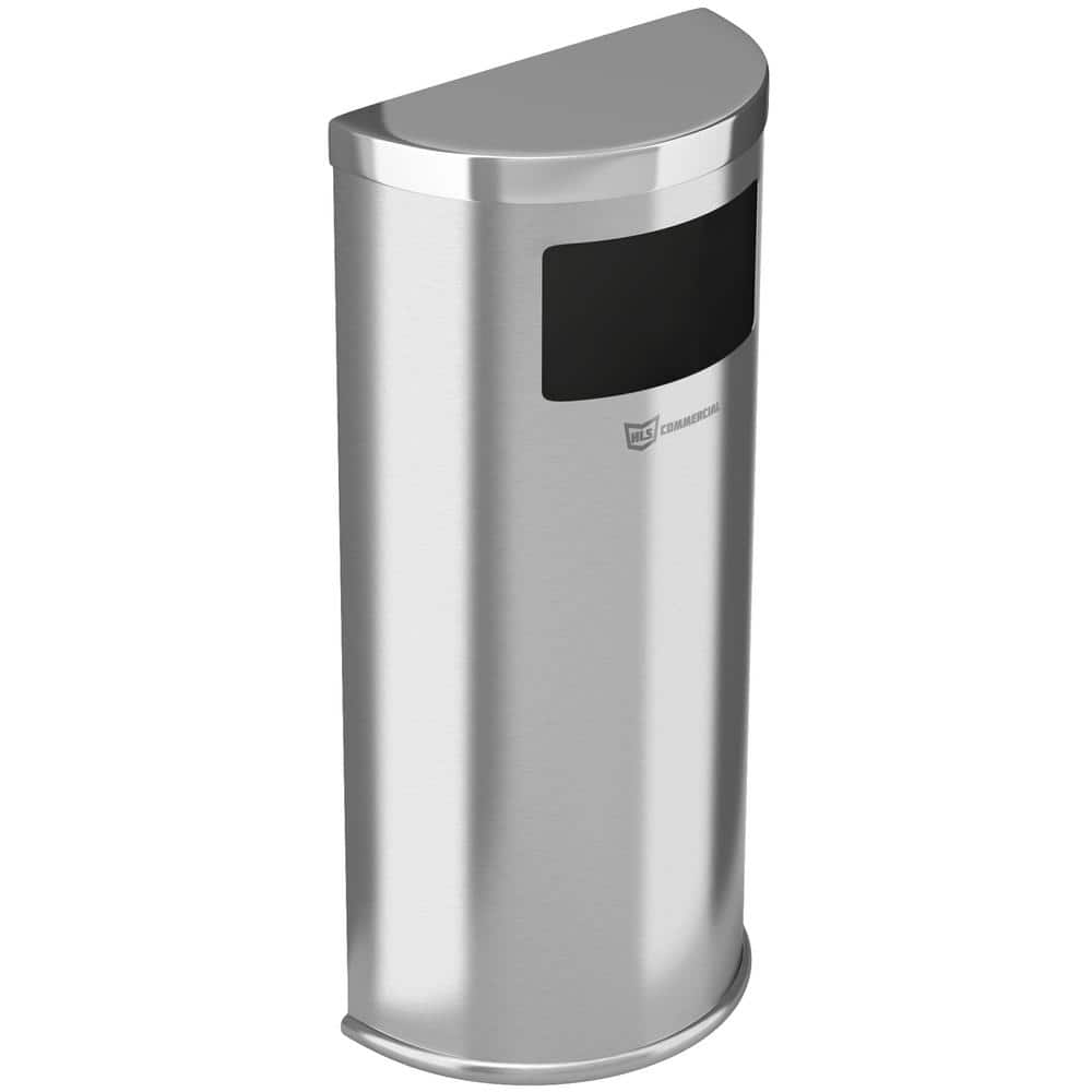 Premium Photo  Metal durable blue industrial trash bin for