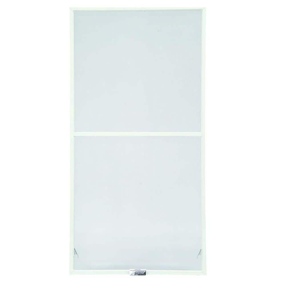 31-7/8 in. x 34-27/32 in. 200 and 400 Series White Aluminum Double-Hung Win